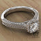 1.04ct Brilliant Cut Diamond Gold Halo Engagement Ring - 04US10